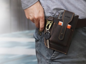 КОЖАНЫЙ РЕМЕНЬ-КОБУРА ДЛЯ ТЕЛЕФОНА