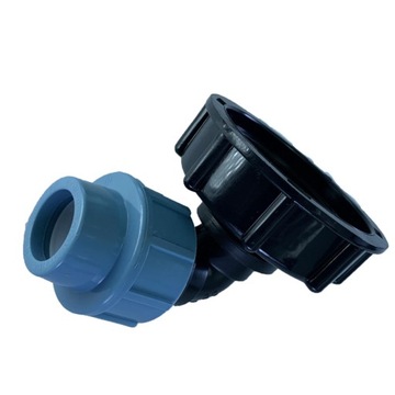 S60x6 Adapter zbiornika IBC Wylot wody Olej Paliwo Wylot mosiądzu Prawy zew
