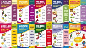 ZESTAW Angielski dla dzieci, komplet 10 ćwiczeń