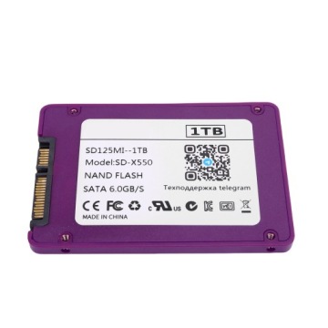 SSD ДИСК 2,5 ДЮЙМА SATA III 6GB/S ВЫСОКАЯ СКОРОСТЬ 550 MBPS 1T ФИОЛЕТОВЫЙ