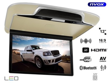 MONITOR SAMOCHODOWY PODWIESZANY 12V FullHD android