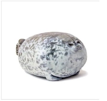 Cute Seal Plush Toy Soft Stuffed Animal Chubby Seal Pillow Home Decro