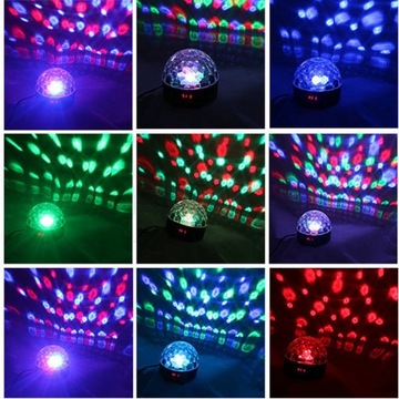 KULA DYSKOTEKOWA LED DISCO MP3 PILOT DJ