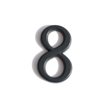 CYFRY NUMER NUMEREK NA DRZWI ZNAL 5CM 8 GRAFIT