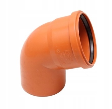 Kolano kanalizacyjne zewnętrzne PVC 110/67,5 PCV