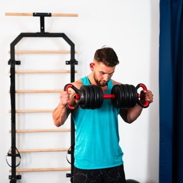 НАБОР ГРУПП Гантели ГИРИ HMS SGN130 PRO SET 30 КГ 6 в 1