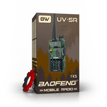 BAOFENG UV - 5R (8W) CAMO krótkofalówka, 1 sztuka