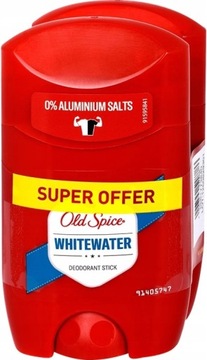 OLD SPICE Dezodorant w sztyfcie dla mężczyzn Whitewater 48H 2x50 ml