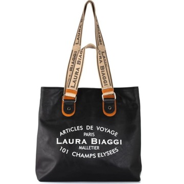 Laura Biagii torebka damska shopper z nadrukiem.