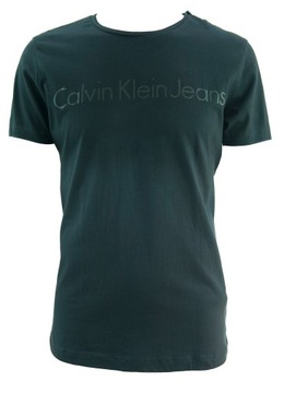 CALVIN KLEIN koszulka t-shirt szary bawełna M