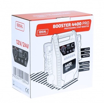 ПОРТАТИВНЫЙ СТАРТЕРНЫЙ АККУМУЛЯТОР LCD BOOSTER 4400 PRO IDEAL