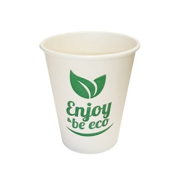 Kubek papierowy 0% plastiku 1W 250ml (fi80) 50 szt