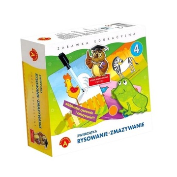 RYSOWANIE - ZMAZYWANIE 4 ZWIERZĄTKA ALEX