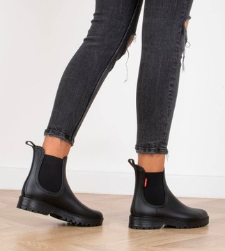MATTE WELLING BOOTS, ЧЕРНЫЕ ботинки челси 38