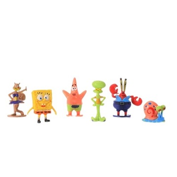 Zestaw figurek SPONGEBOB 6 sztuk