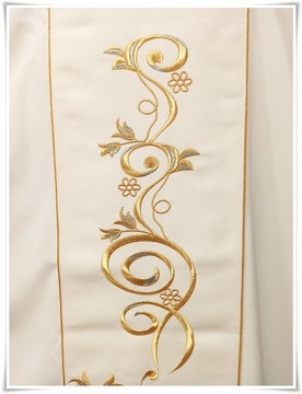 Литургическая готическая chasuble ecru kor/202/05