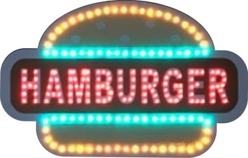 Светодиодная вывеска-панель рекламная БУРГЕР ГАМБУРГЕР