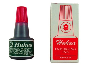 TUSZ DO STEMPLI PIECZĄTEK HUHUA 30ML CZERWONY