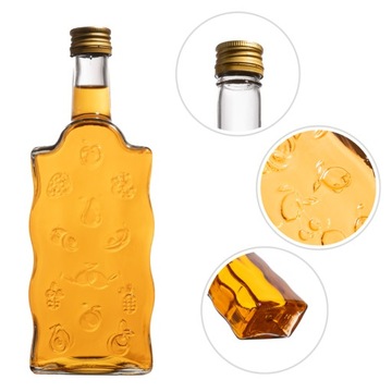 20x Butelka Ozdobna Warta Grawer 500 ML na NALEWKĘ WINO SOK WÓDKĘ LIKIER