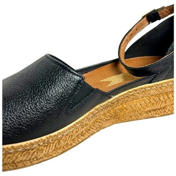 Lemar espadryle damskie czarne rozmiar 38