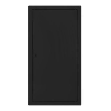 DRZWICZKI REWIZYJNE METALOWE CZARNE 30x60 ZATRZASK