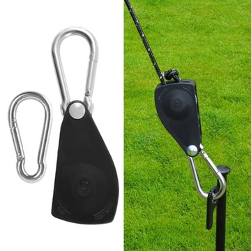 Натяжитель троса для палатки «1/4» с карабинами, веревка