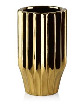 ZŁOTY WAZON CERAMICZNY ELEGANCKI STYL GLAMOUR 24,5
