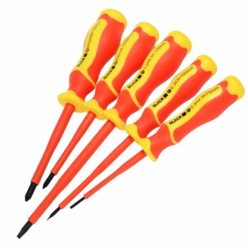 НАБОР ИНСТРУМЕНТОВ И ОТВЕРТОК ЭЛЕКТРИКА MEGA ИЗОЛИРОВАННЫЙ 1000V 11EL ЧЕРНЫЙ