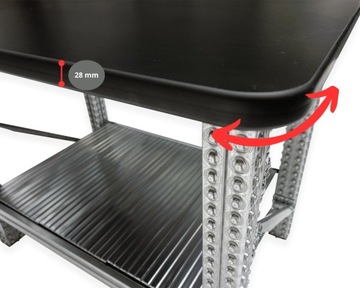 Верстак металлический для упаковки 120х90х90 см STRONG SOLID