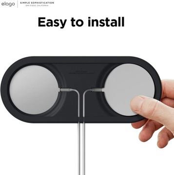 Hub ładujący Elago Duo do urządzeń Apple (MagSafe) Czarny