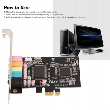 KARTA DŹWIĘKOWA PCI-E 5.1 STEREO PC