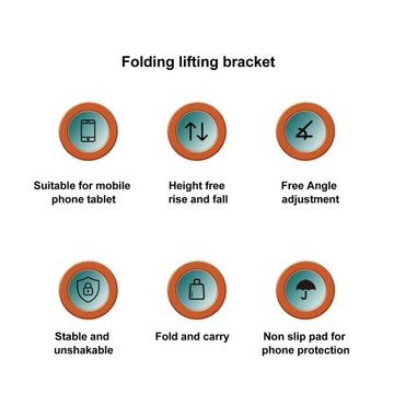 Stojak na telefon komórkowy do biurka Składane