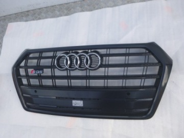 AUDI SQ5 Q5 80A 17- ЧЕРНЫЙ БАМПЕР РЕШЕТКА ГЛУХАЯ