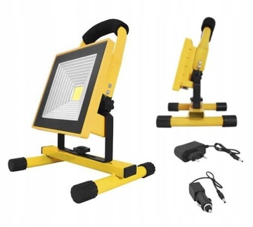 LAMPA ROBOCZA HALOGEN LED 10W SLIM Z AKUMULATOREM