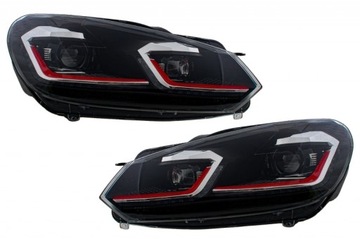 Reflektory LED do VW Golf 6 VI 08-13 Facelift G7.5 GTI Look Flowing Dynamic