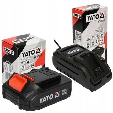 АККУМУЛЯТОР YATO АККУМУЛЯТОР 18V 2Ah LI-ION + ЗАРЯДНОЕ УСТРОЙСТВО