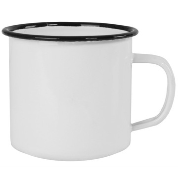 FOX KUBEK EMALIOWANY STALOWY 350ml 0,35 L BIAŁY