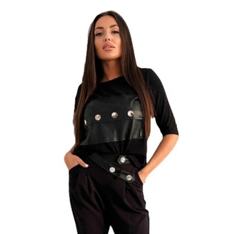 Комплект La..mu комплект Мадрид эко вставки золотые аксессуары L/XL-3 белая блузка