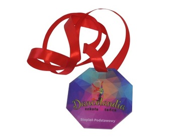 medal plexi okolicznościowy +wstążka druk UV 50szt