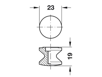 Двусторонний замок прицепа коричневого цвета с нажимным замком