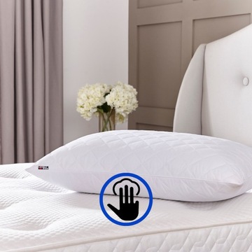 PODUSZKA 40X80 PIKOWANA ANTYALERGICZNA BIAŁA