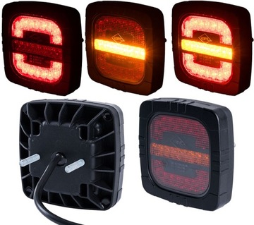 LAMPA ZESPOLONA LED DIODOWA12V/24V TYLNA UNIWERSALNA LAWETA PRZYCZEPA