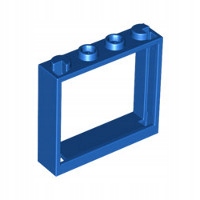 LEGO Rama okna 1x4x3 60594 6097556 Blue 1szt New