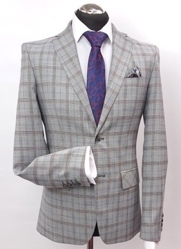 JASNO SZARY GARNITUR KRATĘ SLIMFIT 182/112/100M409