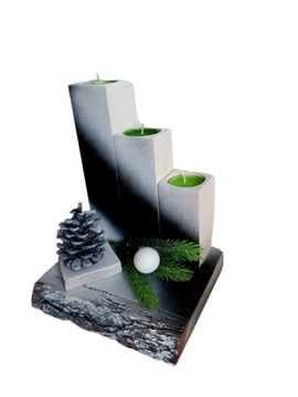 Рождественский головной убор деревянный подсвечник с украшением конуса рождественский