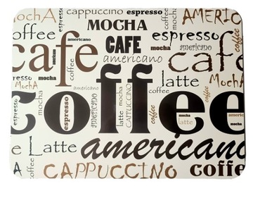 PODKŁADKA MATA NA STÓŁ LAMINOWANA COFFEE KAWA