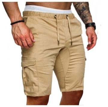Letnie modne męskie spodenki sportowe Spodenki cargo M-4XL