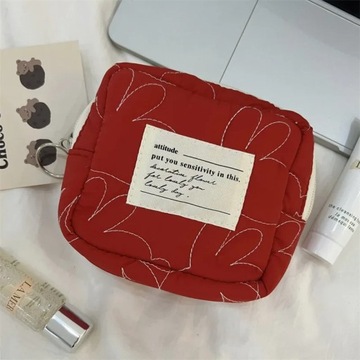 Plaid Rabbit Lipstick Makeup Bags for Girls Ladies Women Travel Small Cosme