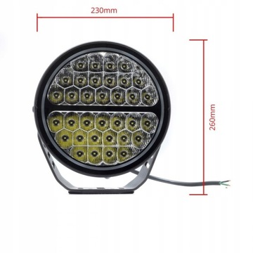 LAMPA ROBOCZA DROGOWA LED 170W COMBO OKRĄGŁA