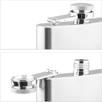 Фляга из нержавеющей стали емкостью 207 мл.